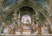Domenico Ghirlandaio The guest meal of the here ode painting